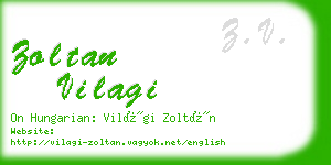 zoltan vilagi business card